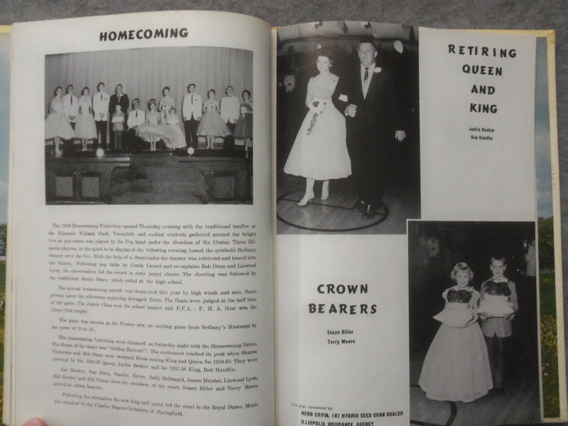 1960 THE PIRATE LOG ILLIOPOLIS HIGH SCHOOL YEARBOOK - ILLIOPOLIS, IL - YB 3349