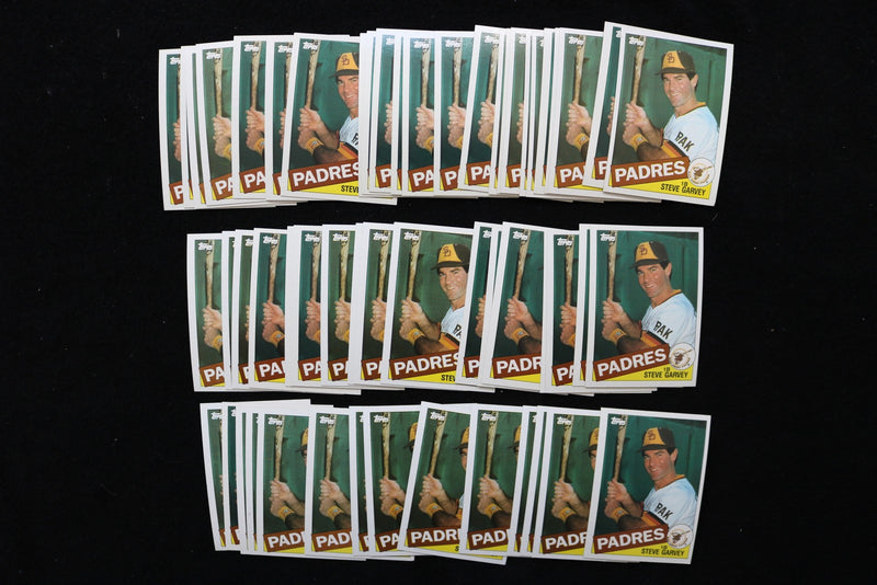 STEVE GARVEY 1985 TOPPS BASEBALL CARDS - CARD #450 - NM-MT - LOT OF 55 - #45