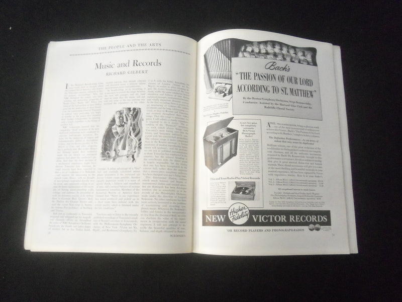 1938 APRIL SCRIBNER'S MAGAZINE - TELEVISION ANNOUNCER - B 1181C