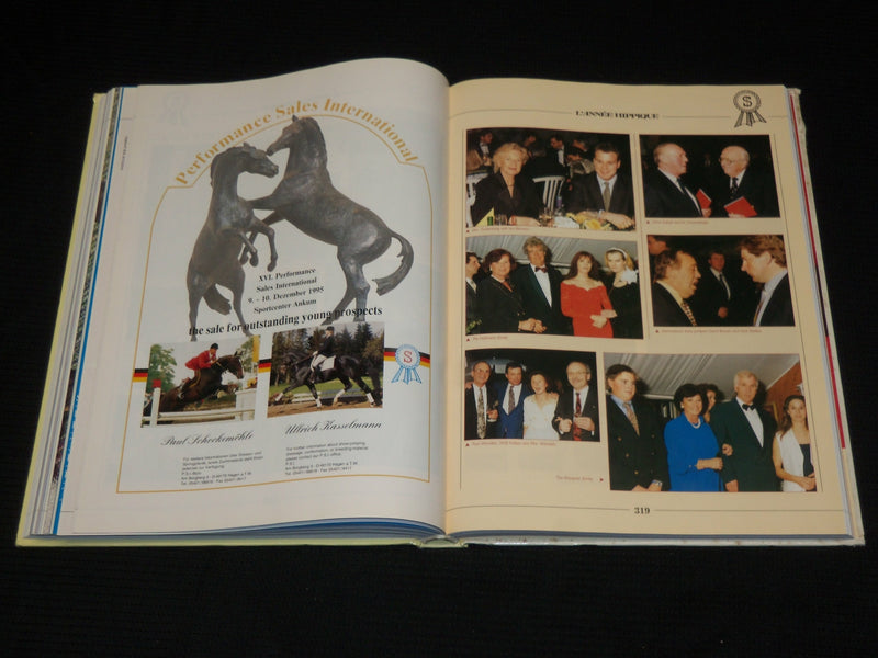 1995-1996 L'ANNEE HIPPIQUE HARDCOVER BOOK - GREAT PHOTOS - HORSES - R 714C