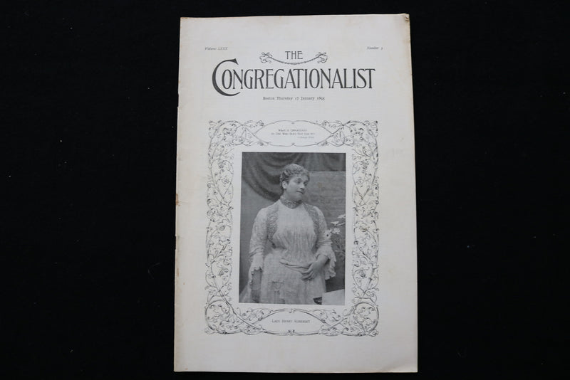 1895 JANUARY 17 THE CONGREGATIONALIST MAGAZINE - LADY HENRY SOMERSET - K 2326