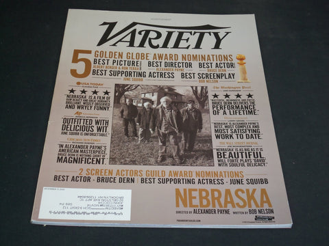 2013 DECEMBER 17 VARIETY MAGAZINE - NEBRASKA - SP 3362