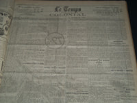 1931 OCTOBER-DECEMBER LE TEMPS FRENCH NEWSPAPER BOUND VOLUME - VB 10