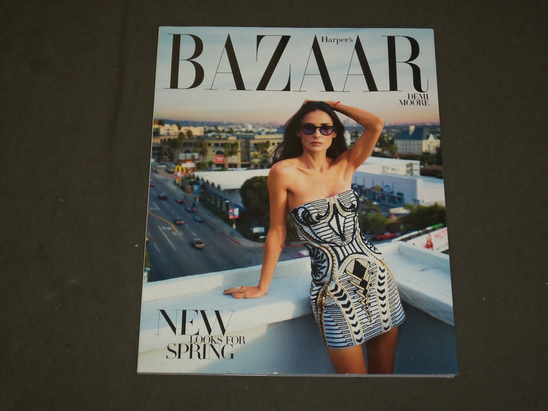 2012 FEBRUARY HARPER'S BAZAAR MAGAZINE - DEMI MOORE COVER - B 3693