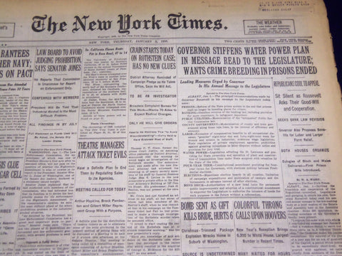 1930 JANUARY 2 NEW YORK TIMES - CRAIN STARTS ROTHSTEIN CASE - NT 3912