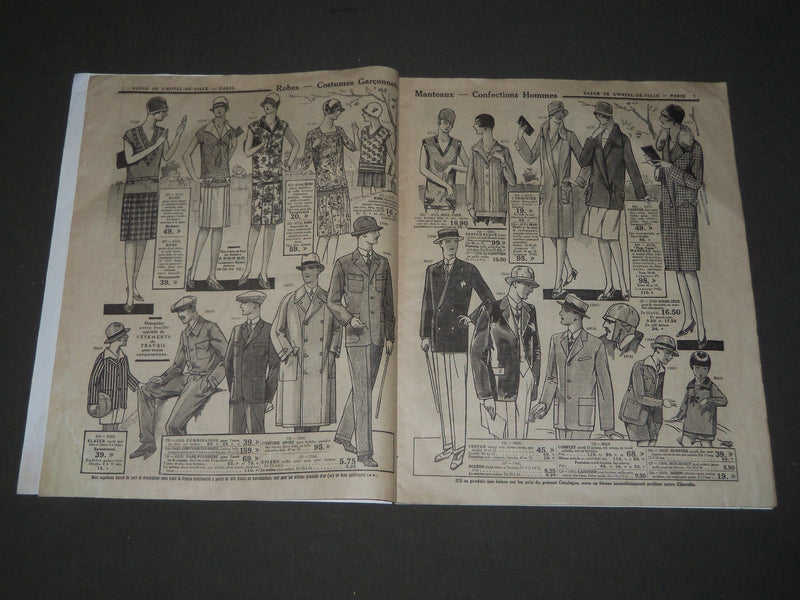 1928 BAZAR DE L'HÔTEL DE VILLE PARIS FRENCH CATALOGUE - NICE ILLUS. - FR 1282