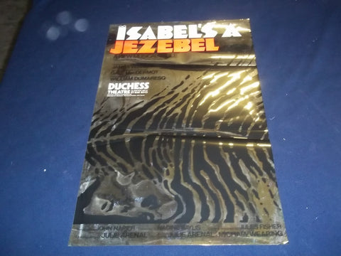 1970 ISABEL'S A JEZEBEL DUCHESS THEATER POSTER JULIE ARNEL - LONDON - P 153