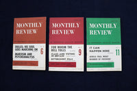 1959-1966 MONTHLY REVIEW, AN INDEPENDENT SOCIALIST MAGAZINE - LOT OF 10 - O 3609