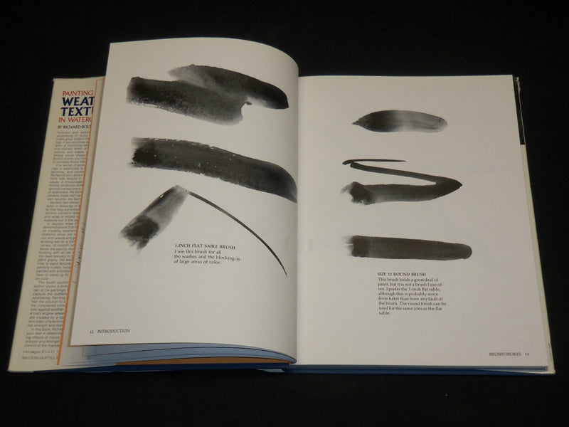 1982 PAINTING WEATHERED TEXTURES IN WATERCOLOR BOOK BY RICHARD BOLTON - I 1996