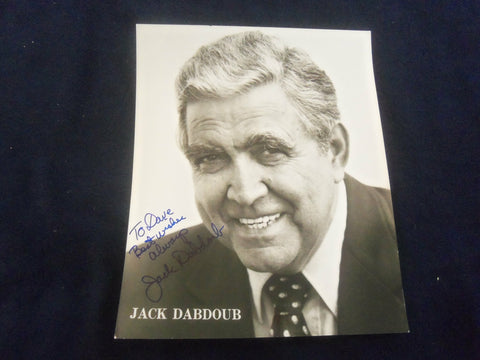 JACK DABDOUB 8x10 AUTOGRAPHED PHOTOGRAPH