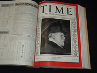 1937 JAN-MAR TIME MAGAZINE BOUND VOLUME - GREAT COVERS - NICE ADS - KD 3806N
