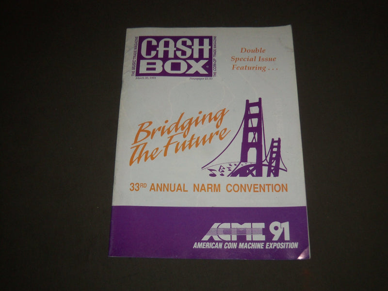 1991 MARCH 30 CASHBOX MAGAZINE - 33RD ANNUAL NARM CONVENTION COVER - SP 3559