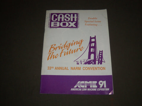1991 MARCH 30 CASHBOX MAGAZINE - 33RD ANNUAL NARM CONVENTION COVER - SP 3559
