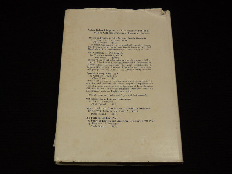 1964 LINGVISTIC AND LITERARY STUDIES BOOK BY HELMUT A. HATZFELD - KD 7763