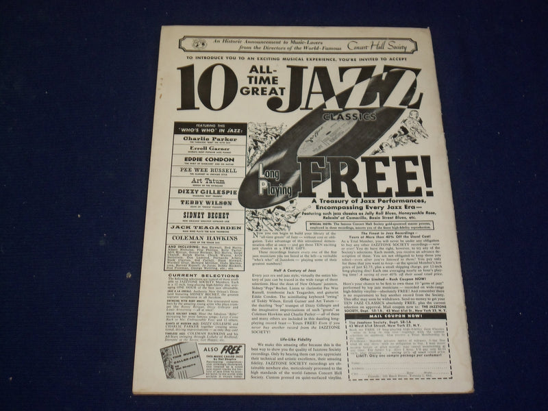 1956 JANUARY 14 SATURDAY REVIEW MAGAZINE - COUNT BASIE - SP 9435
