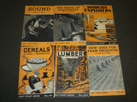 1939-1954 UNIT STUDY & LITTLE WONDER BOOKS LOT OF 9 - SOFTCOVER - O 2964