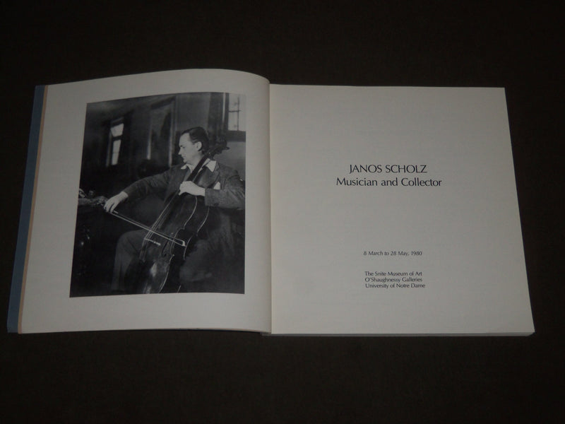 1980 JANOS SCHOLZ MUSICIAN AND COLLECTOR CATALOG - NOTRE DAME - KD 4965