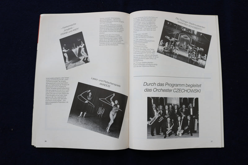 1988-1989 STAATSZIRKUS DER DDR CIRCUS PROGRAMS - GERMAN - LOT OF 4 - O 3520