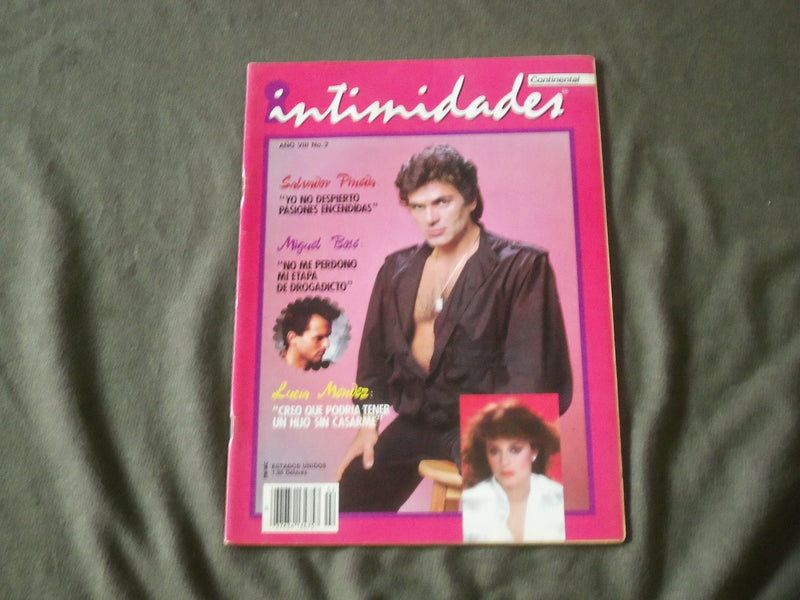 1985 INTIMIDADES (SPANISH) MAGAZINE - SALVADOR PINEDA COVER - B 820