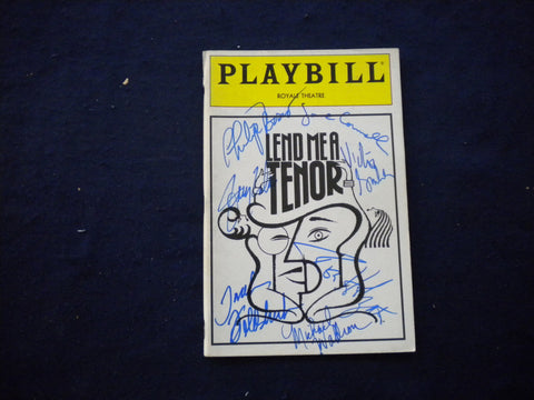 1989 LEND ME A TENOR PLAYBILL - PHILIP BOSCO, VICTOR GARBER SIGNATURES - J 8327