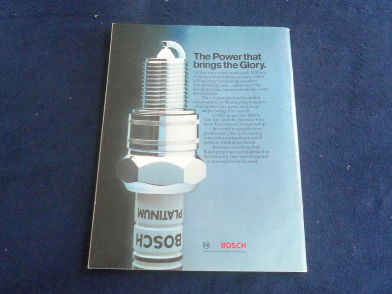 1990 OCTOBER 5-7 BOSCH SPARK PLUG GRAND PRIX RACING PROGRAM - SP 3990X