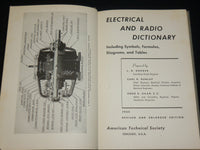 1944 ELECTRICAL AND RADIO DICTIONARY BOOK - 10TH PRINTING - KD 6376