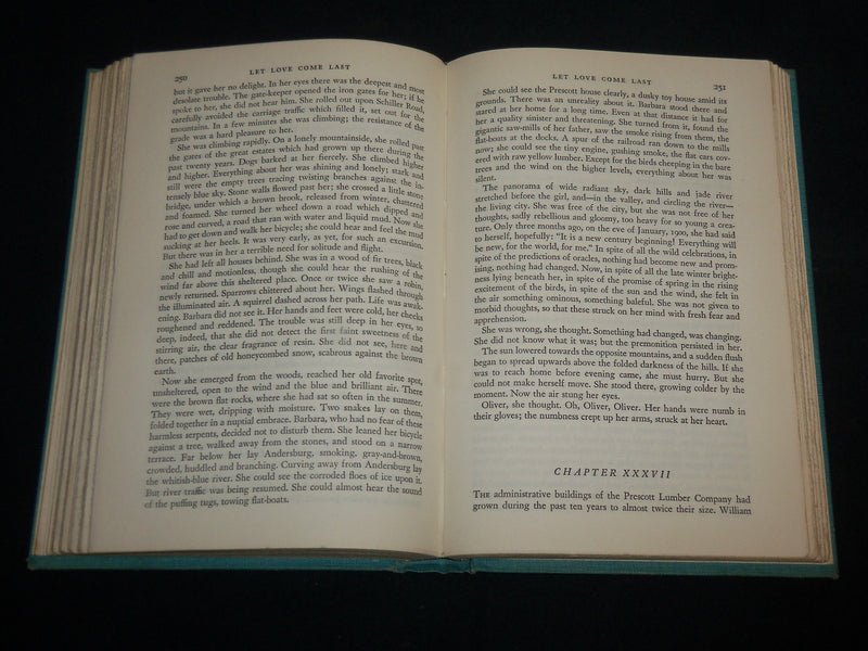 1946 LET LOVE COME LAST HARDCOVER BOOK BY TAYLOR CALDWELL - KD 7265