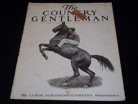 1914 MAY 30 THE COUNTRY GENTLEMAN MAGAZINE ILLUSTRATED COVER ART - E 2841