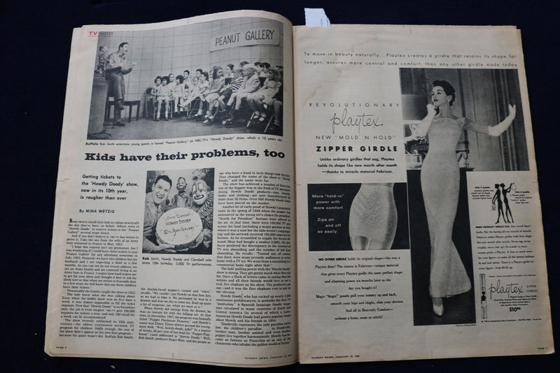 1958 JAN 19 SUNDAY NEWS COLOROTO MAGAZINE- WOOD-WAGNER COUSY-RUSSELL - E 22797