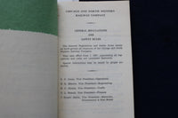 1967 JUNE CHICAGO AND NORTH WESTERN RAILWAY SAFETY RULES - SOFTCOVER - K 1472