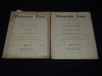 1912-1913 PHOTOGRAPHIC TOPICS MAGAZINE LOT OF 7 - NEW YORK - K 3117