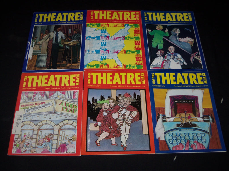 1978-1979 NEW YORK THEATRE REVIEW MAGAZINE LOT OF 11 DIFFERENT ISSUES - O 1350G