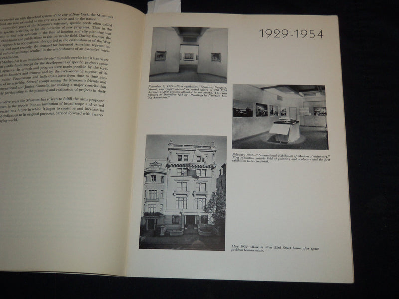 1954 MUSEUM OF MODERN ART 25TH ANNIVERSARY CELEBRATION CATLAOG - J 9068