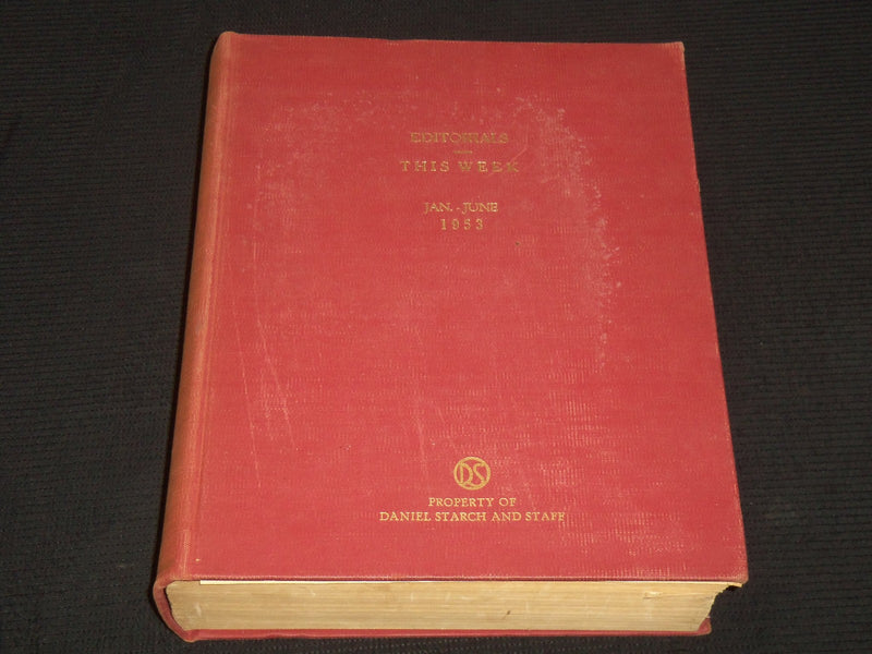 1953 JAN-JUN NEW YORK HERALD TRIBUNE THIS WEEK MAGAZINE BOUND VOLUME - KD 5862C