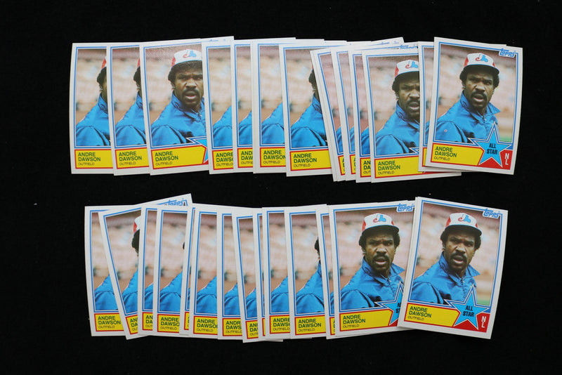 ANDRE DAWSON ALL STAR 1983 TOPPS BASEBALL CARDS- #402 - NM-MT - LOT OF 30 - #115