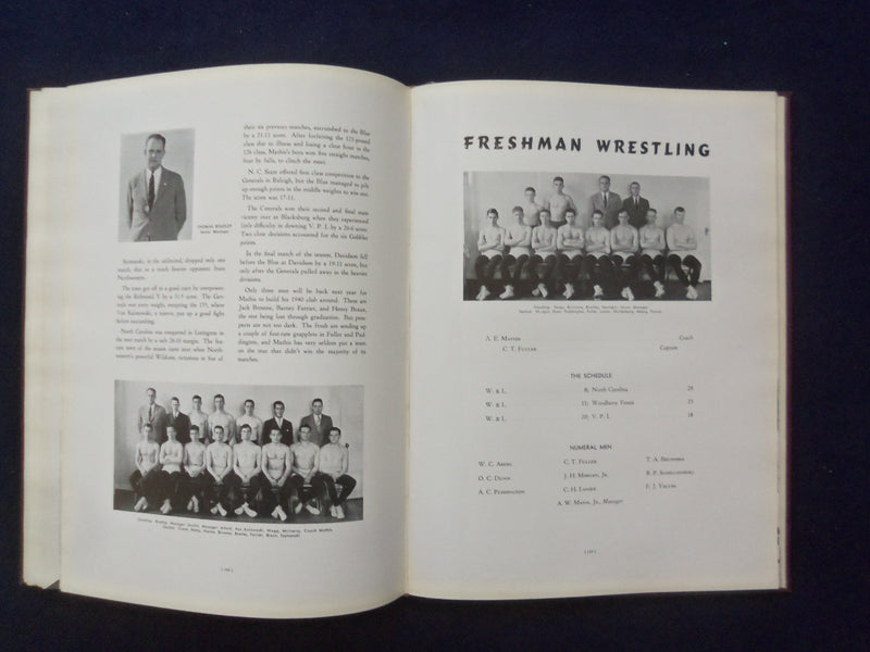 1939 CALYX WASHINGTON AND LEE UNIVERSITY YEARBOOK - LEXINGTON, VIRGINIA- YB 3047
