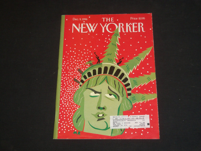 1996 DECEMBER 9 THE NEW YORKER MAGAZINE - ILLUSTRATED COVER - NY 1827