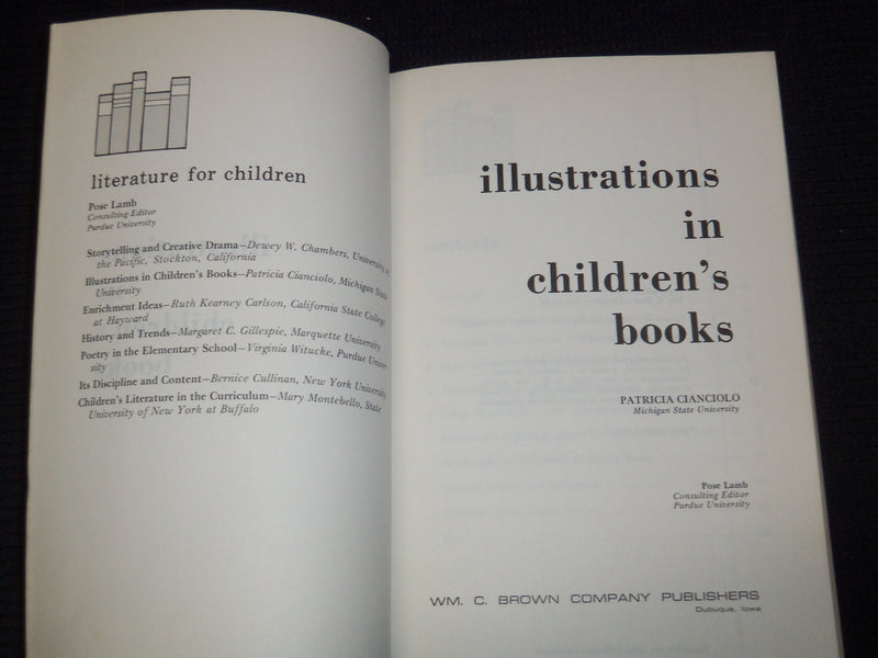 1970 ILLUSTRATIONS IN CHILDREN'S BOOKS BY PATRICIA CIANCIOLO - J 7487