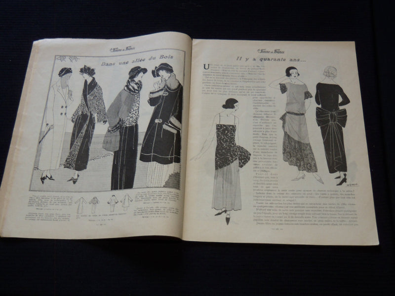 1922 OCTOBER 8 LES MODES DE LA FEMME DE FRANCE MAGAZINE - NICE ILLUS. - SP 3253T