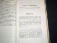 1842 OEUVRES DE LEIBNIZ FRENCH VOLUME BY M. A. JACQUES - PART 1 & 2 - KD 4815H