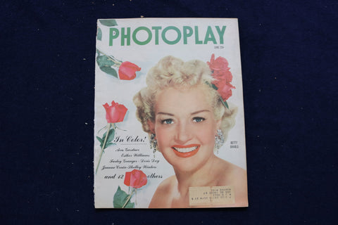 1951 JUNE PHOTOPLAY MAGAZINE - BETTY GRABLE COVER - E 17546