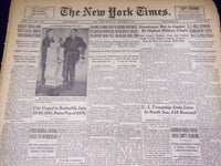 1951 NOV 5 NEW YORK TIMES - EISENHOWER MET IN CAPITAL BY MILITARY CHIEF- NT 2264