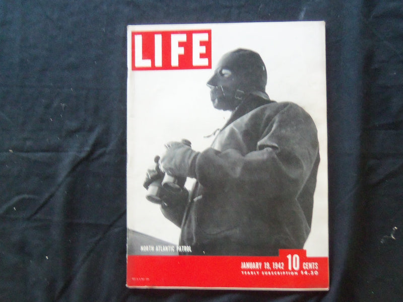 1942 JANUARY 19 LIFE MAGAZINE - NORTH ATLANTIC PATROL - L 270