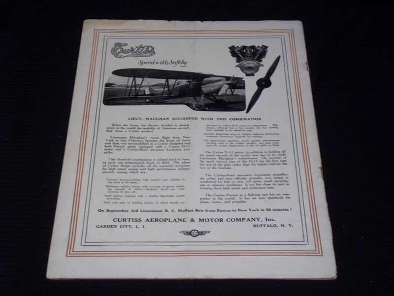 1924 OCTOBER 20 AVIATION MAGAZINE - SHENANDOAH AT FORT WORTH TX COVER - E 4230
