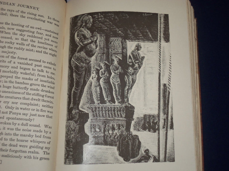 1928 AN INDIAN JOURNEY BY WALDEMAR BONSELS ILLUSTRATIONS BY HARRY BROWN- KD 2462