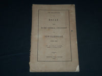 1854 THE MILLENNIUM ESSAY GENERAL CONVENTION BY NATHAN LORD - J 4497