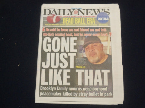 2020 AUGUST 11 NEW YORK DAILY NEWS NEWSPAPER - CHRISTOPHER ROSS SLAIN