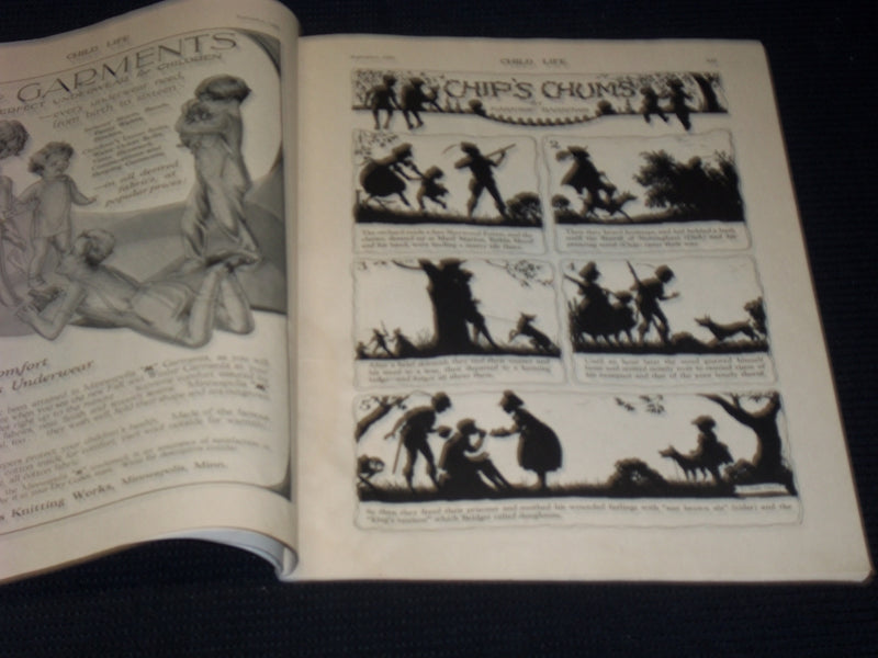 1928 SEPTEMBER CHILD LIFE MAGAZINE NICE ILLUSTRATED COVER & INSIDES - E 3771