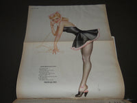 1945 FEBRUARY ESQUIRE MAGAZINE - VARGAS ILLUSTRATION - COVER AND ADS - ST 5071