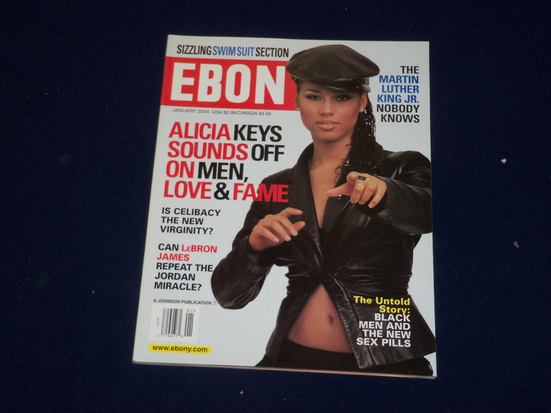 2004 JANUARY EBONY MAGAZINE - ALICIA KEYS COVER - SP 9540